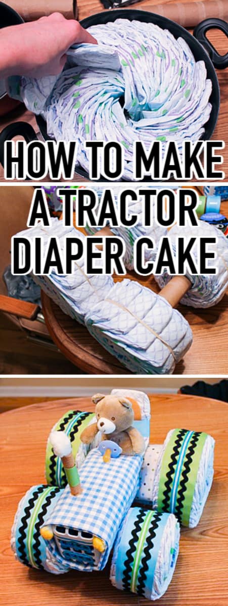 how to make a diaper baby carriage