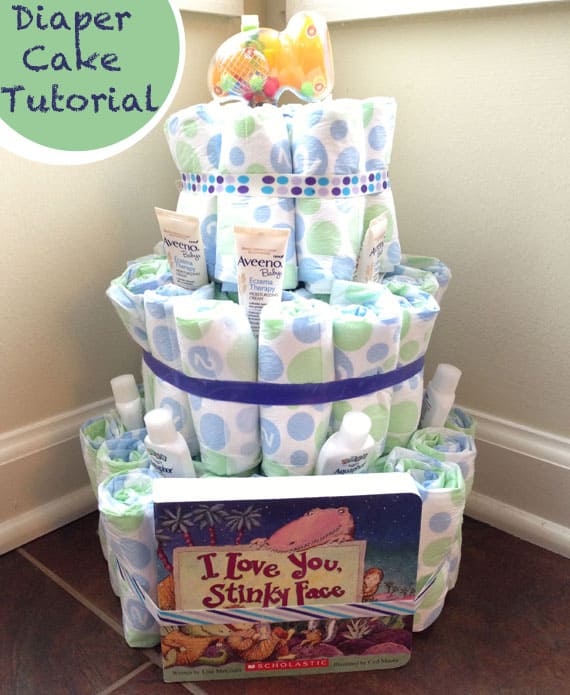 how to make a toilet paper diaper cake