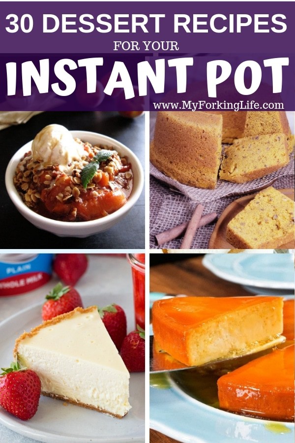 Instant Pot Desserts collage