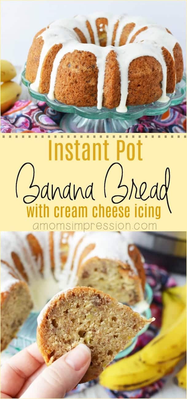 banana bread made in instant pot