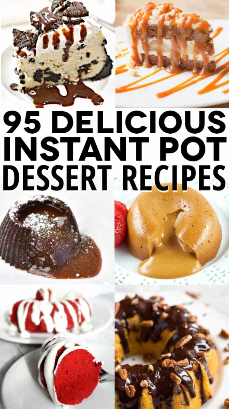 Instant Pot Desserts collage of images