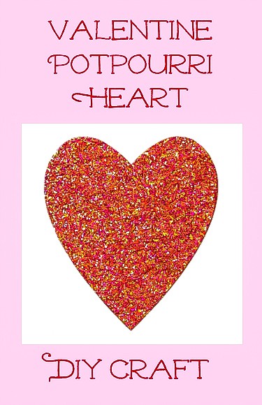 glitter heart card