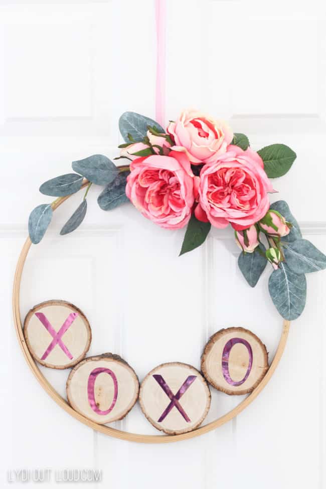 flower hoop wreath