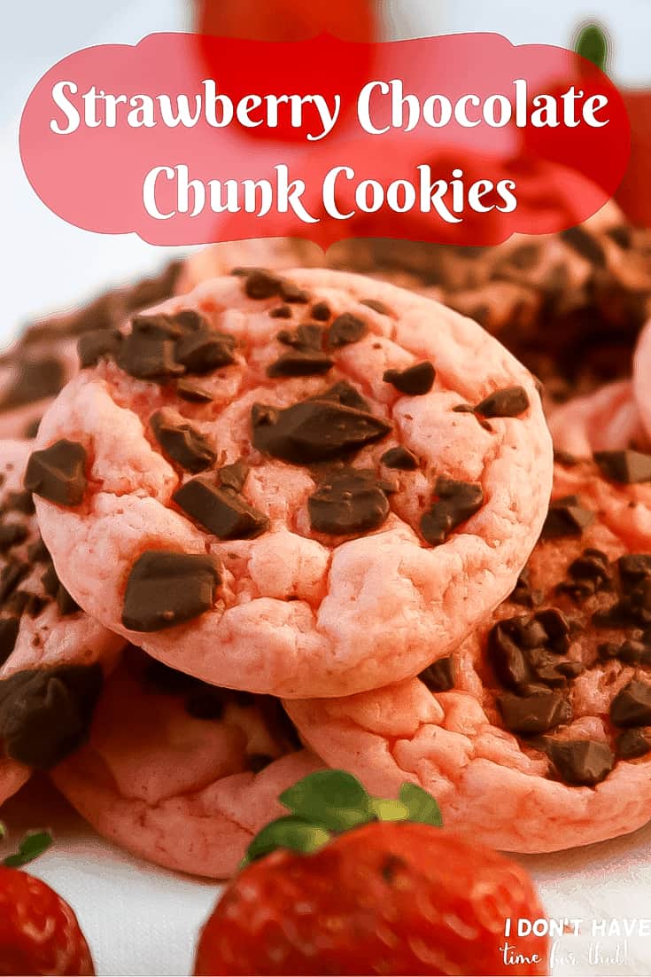 strawberry chocolate chunk cookies