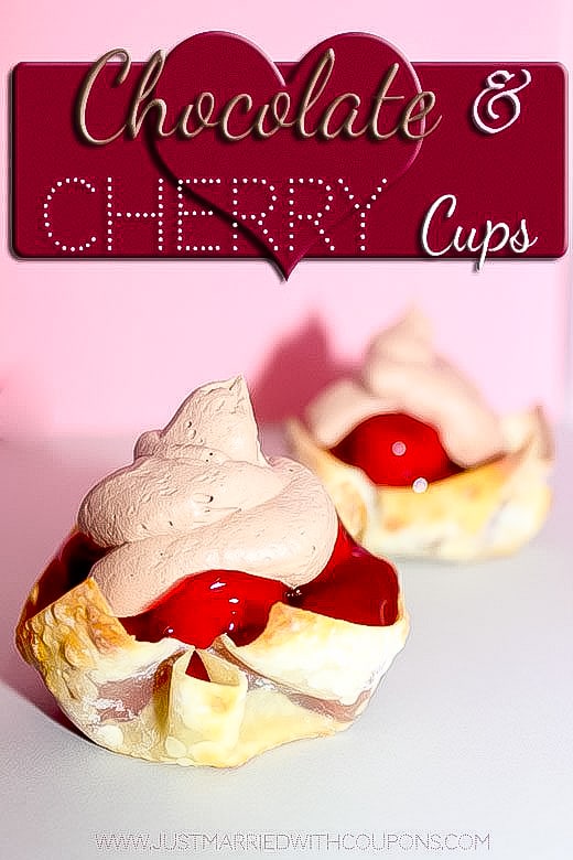 chocolate cherry pie cups