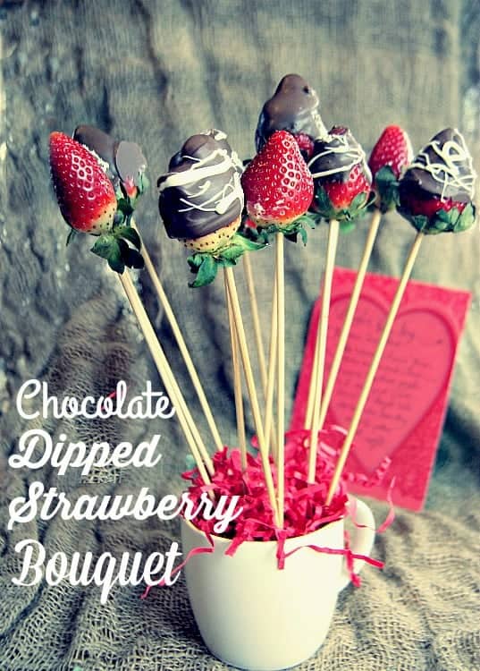 chocolate dipped strawberry bouquet