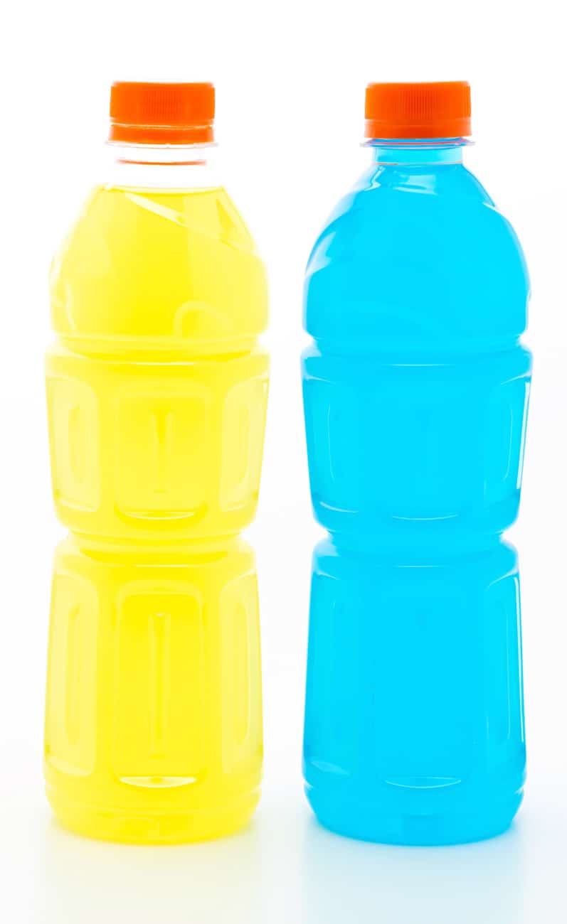 gatorade bottles with no label