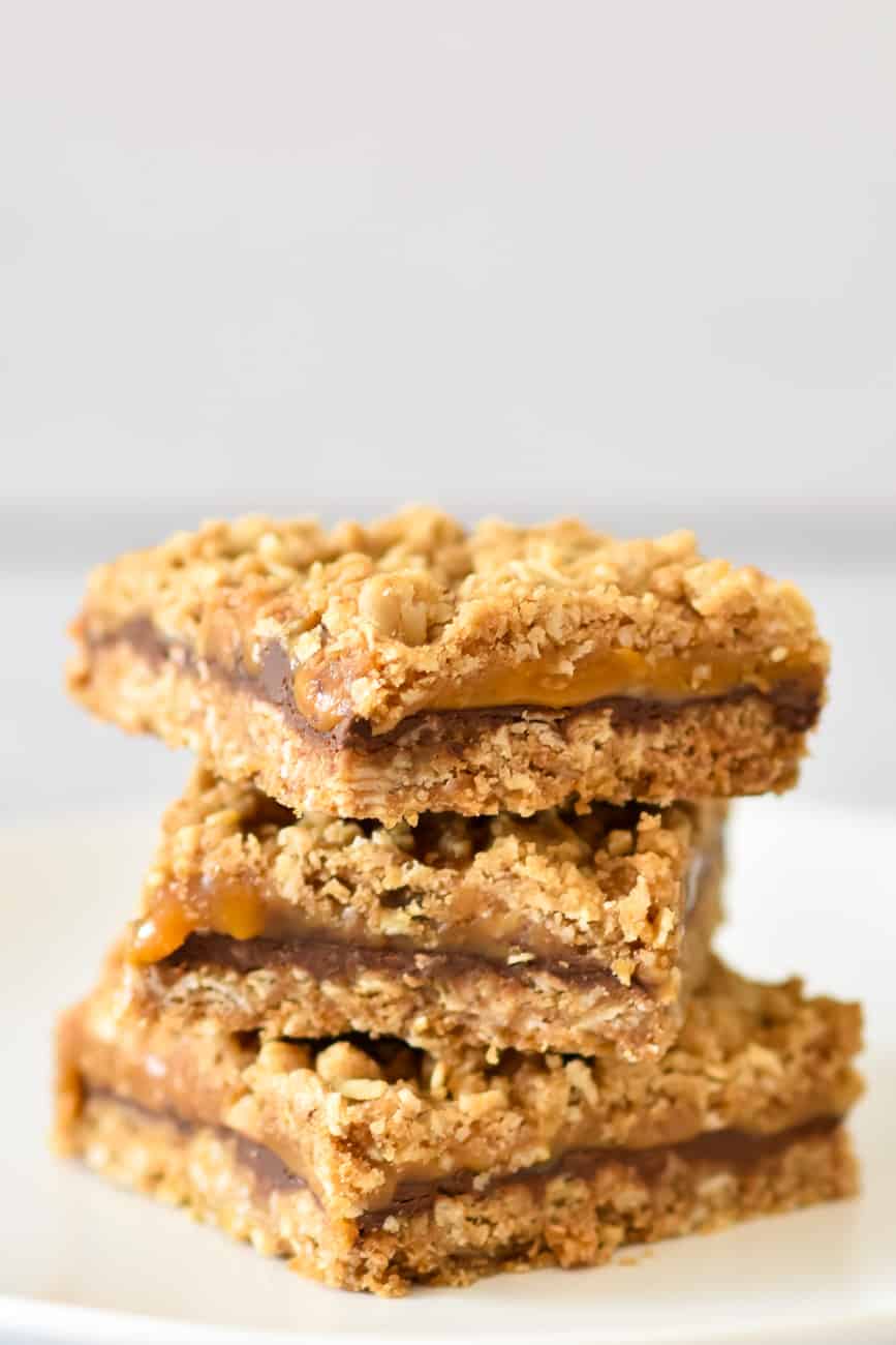 stacked salted caramel bars