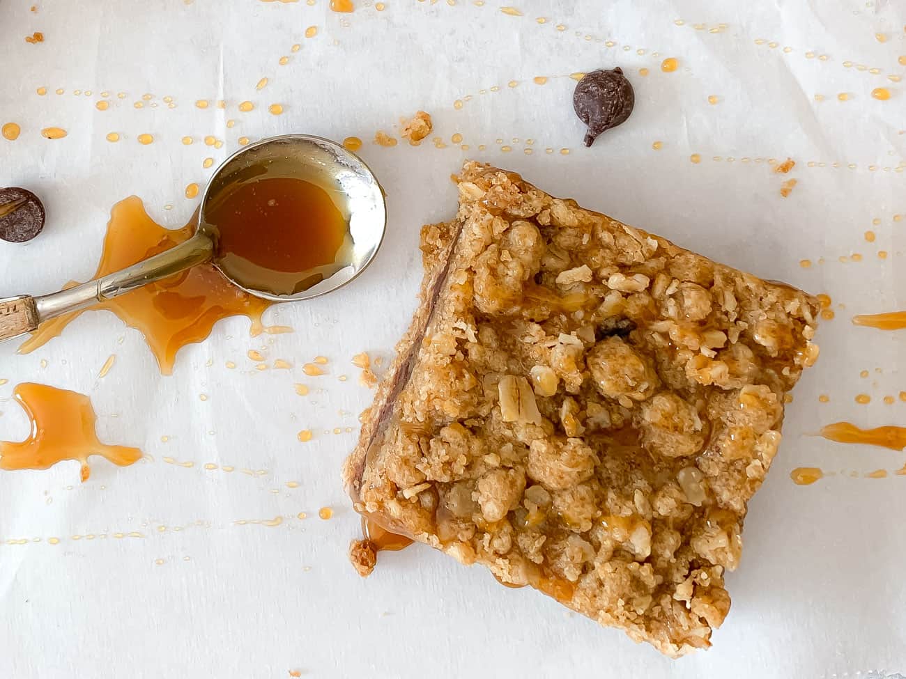 salted caramel bar with chocolate