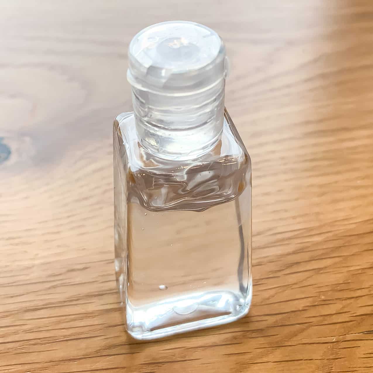 hand sanitizer in bottle