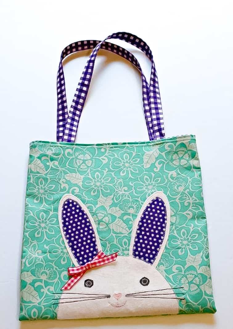 sewing pattern for easter bunny tote bag