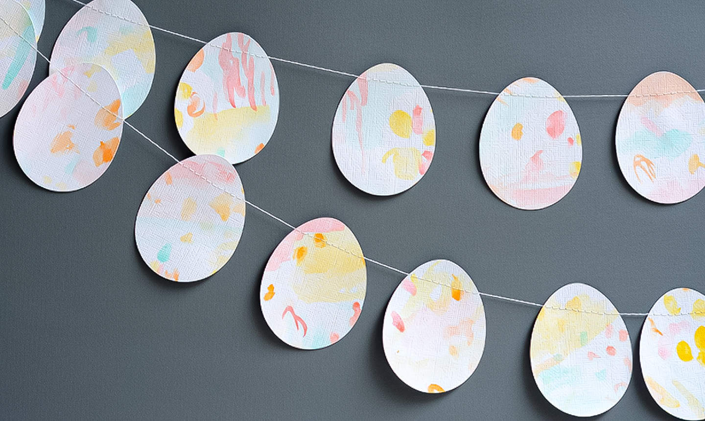 diy easter egg garland