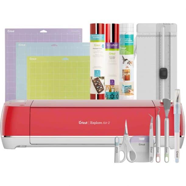 Cricut Explore Air 2 Bundle - Daybreak Machine, Tools, 80 Sheets Vinyl & Transfer Tape & Digital Content