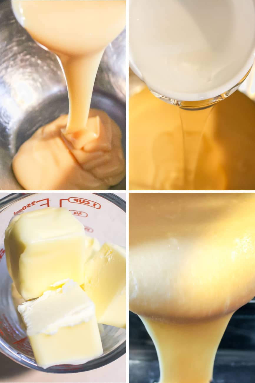 steps to make crockpot caramel sauce with poured ingredients