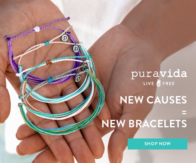 pura vida bracelets charity collection