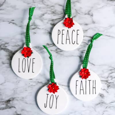 diy rae dunn ornaments