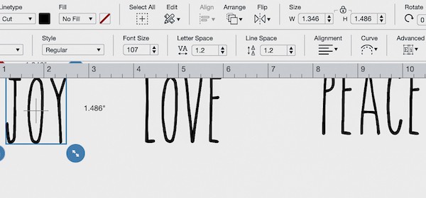 Rae dunn font for Cricut design space