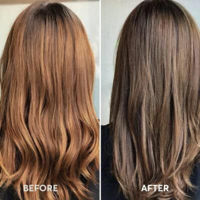 Madison Reed Reviews Before and After Veneto Light Brown hair color