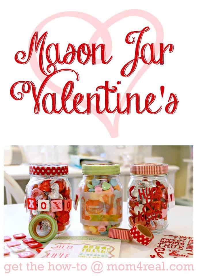 homemade Mason jar valentine gifts