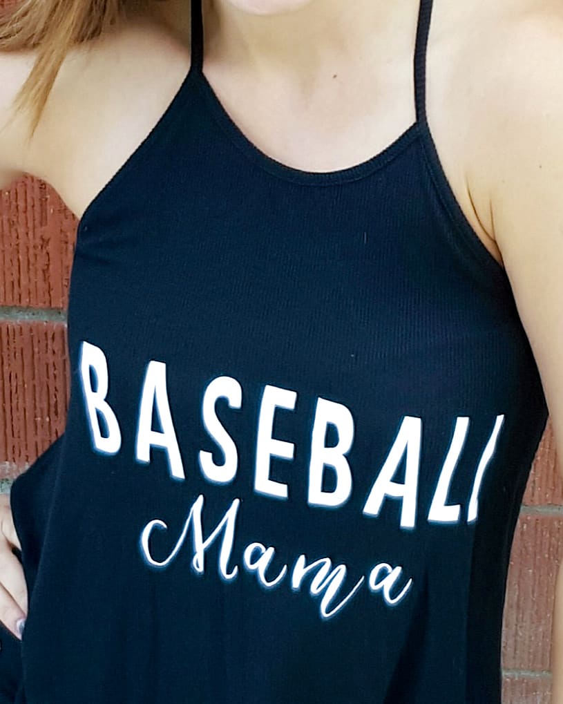 Baseball mama cricut shirt idea
