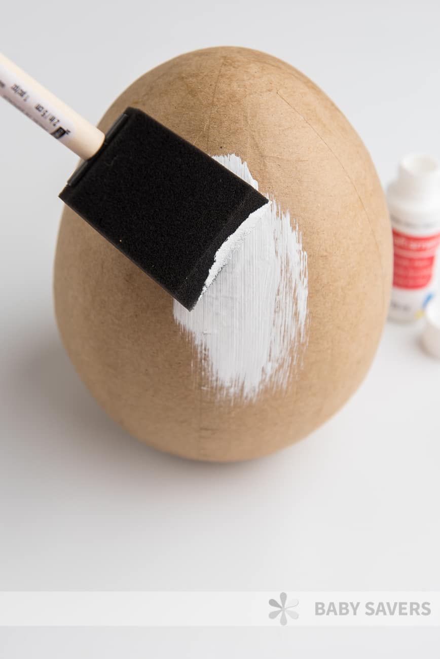 Painting a DIY easter egg