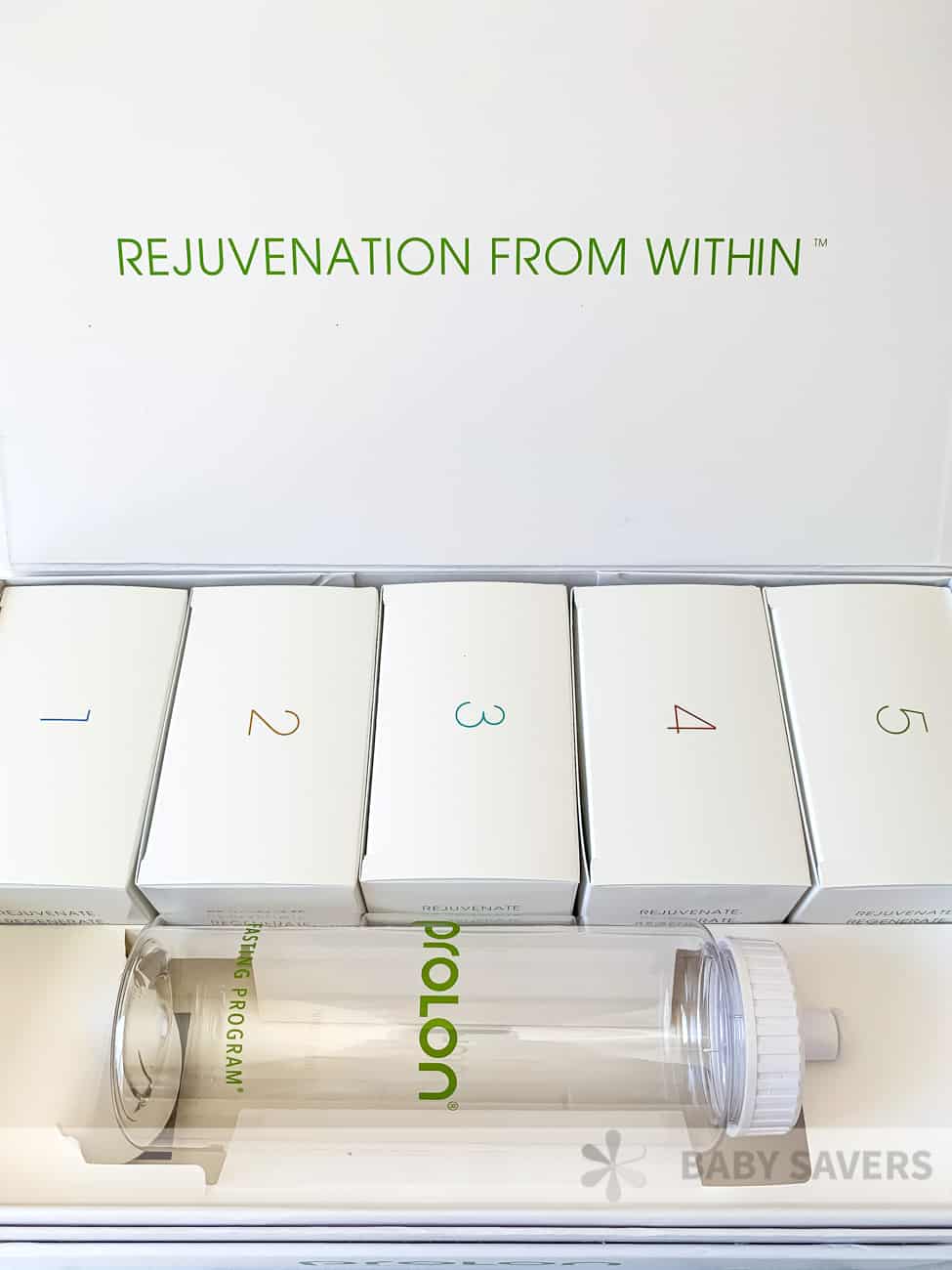 Prolon reviews: everything in the 5 day prolon fasting diet box with a water water bottle