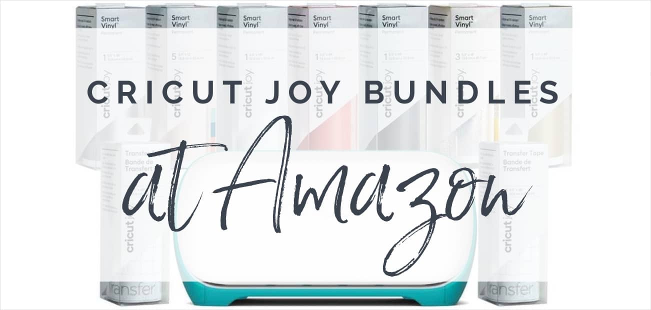 Cricut joy bundles at Amazon text overlay on joy products