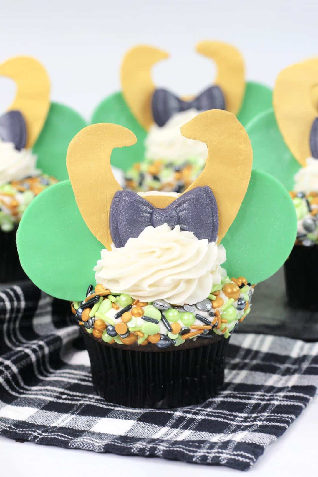 Loki cupcakes for Halloween