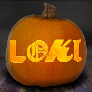 Loki pumpkin stencil