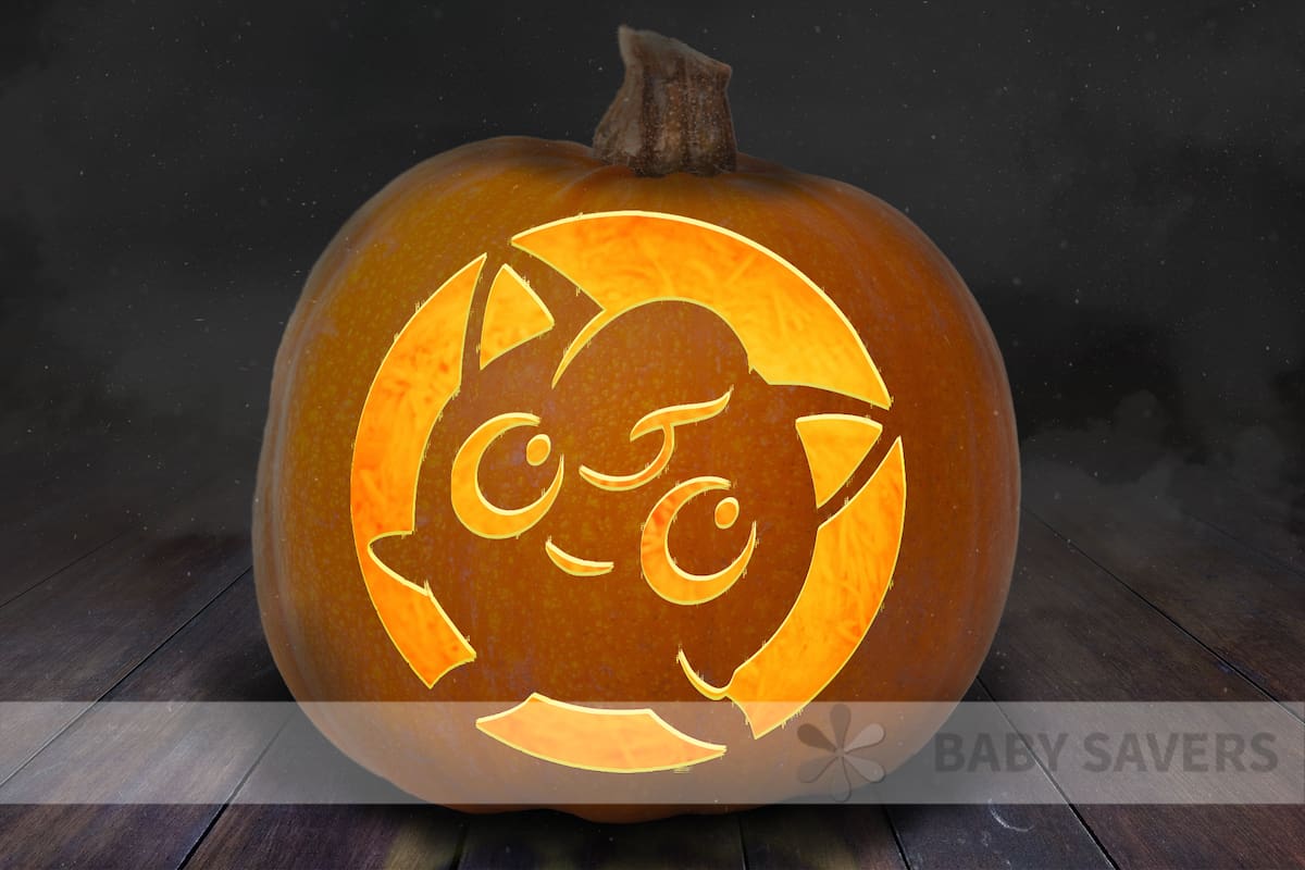 Pokemon pumpkin carving with Jigglypuff