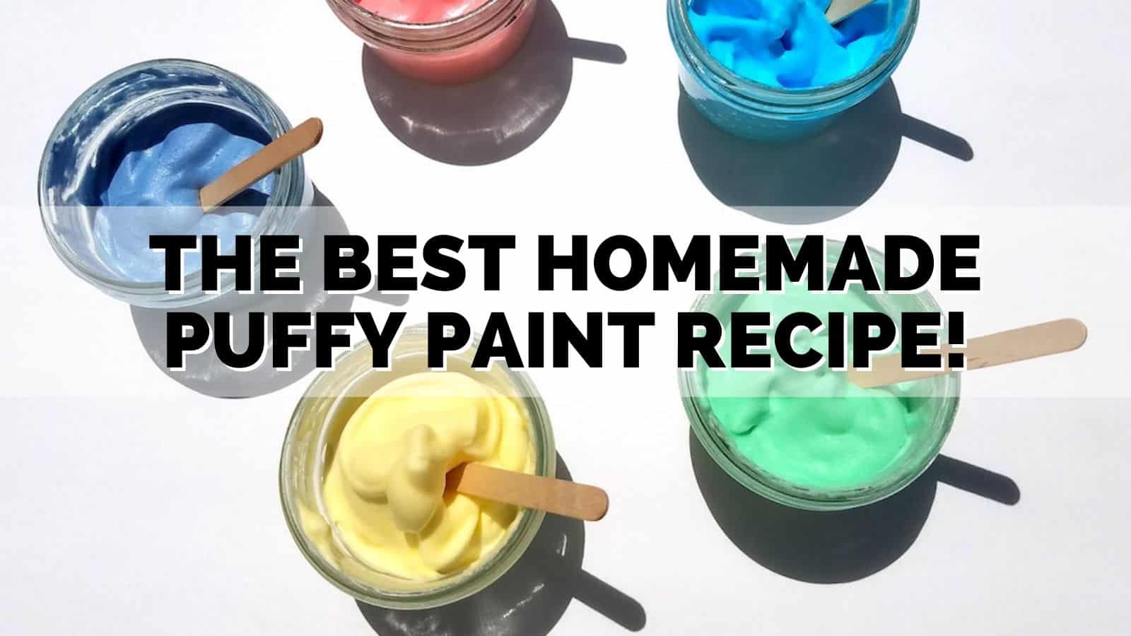 How to Make Homemade Puffy Paint - Typically Simple