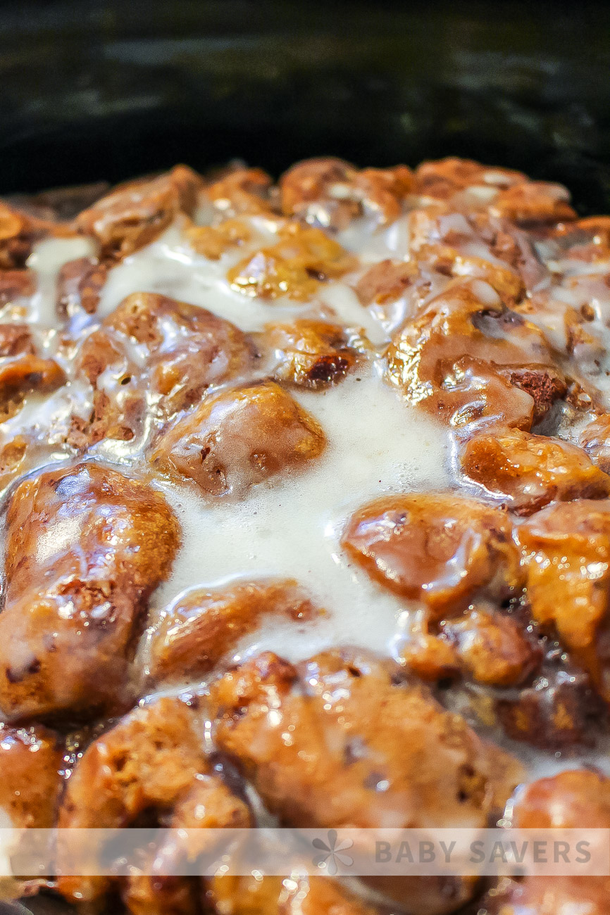 Crock Pot Cinnamon Roll Casserole