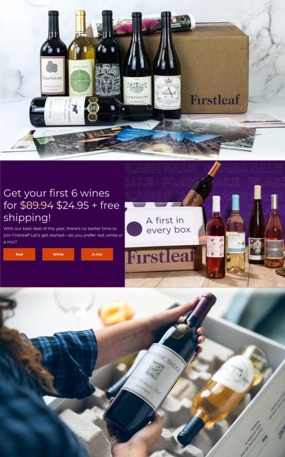 Firstleaf Wine Promo Code 6 Bottles for 24.95 and Free Shipping