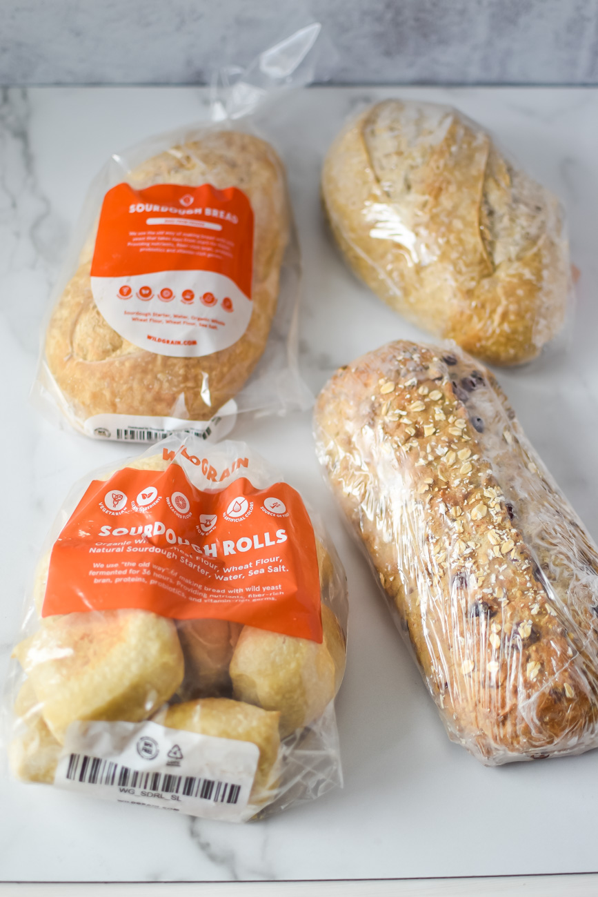 Wildgrain reviews: packaged fresh bread, four loaves