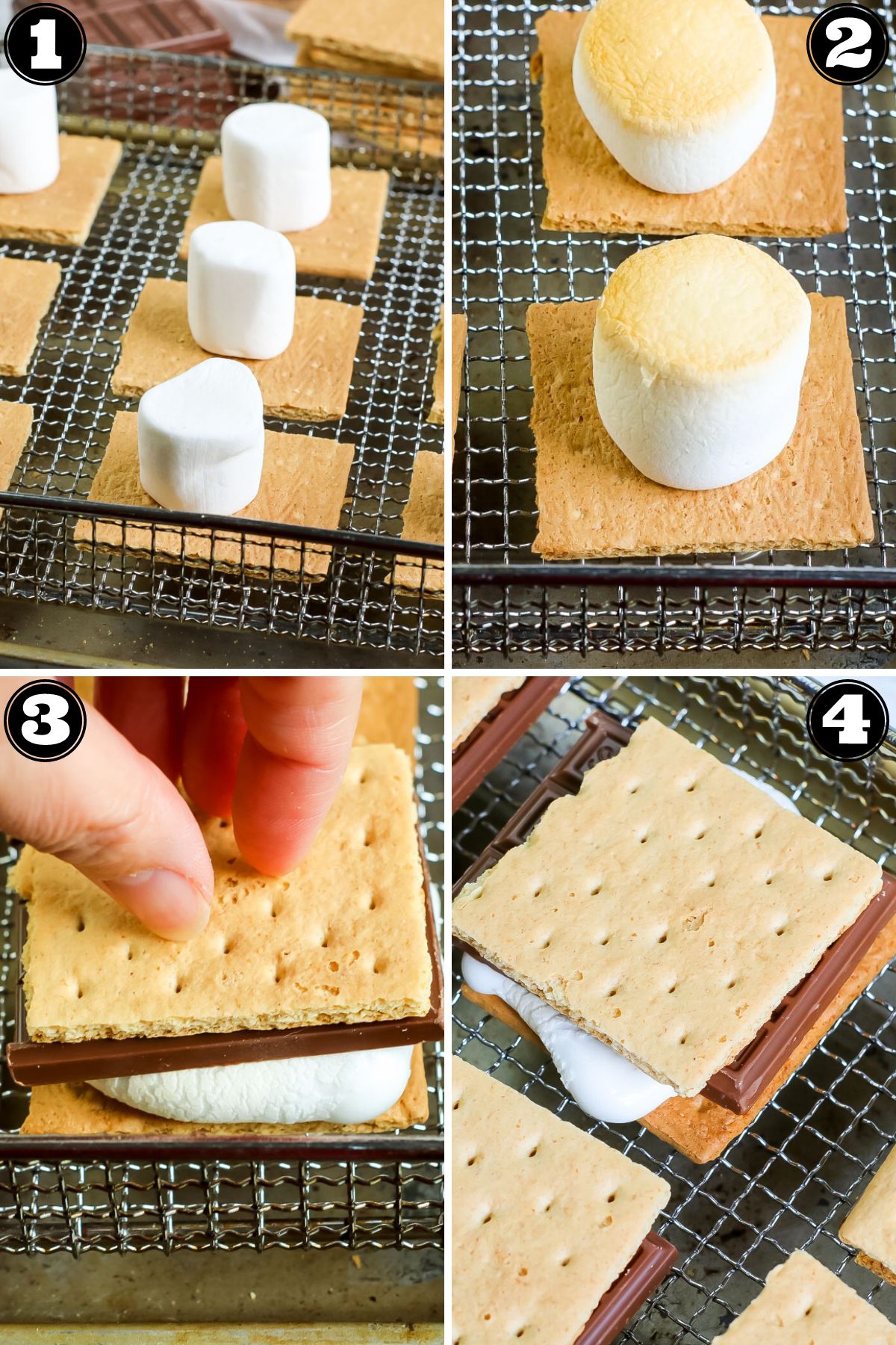 air fryer s'mores recipe step by step instructions