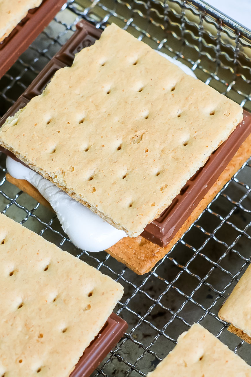 air fryer s'mores how to make them