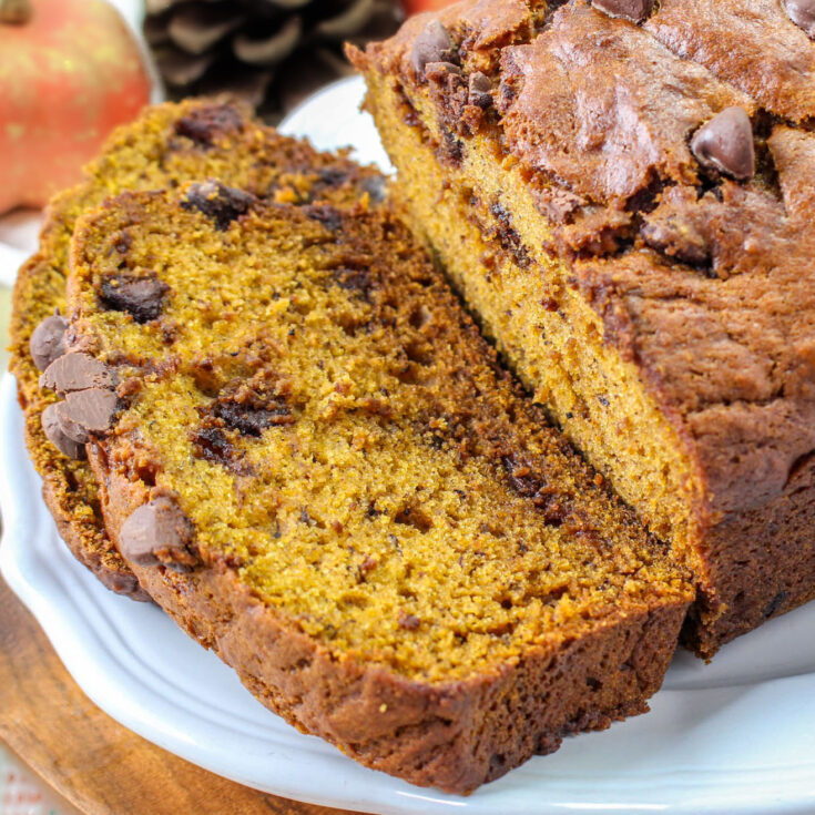 pumpkin chocolate chip bread