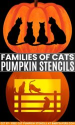 87 Free Cat Pumpkin Carving Stencils - The Ultimate List!