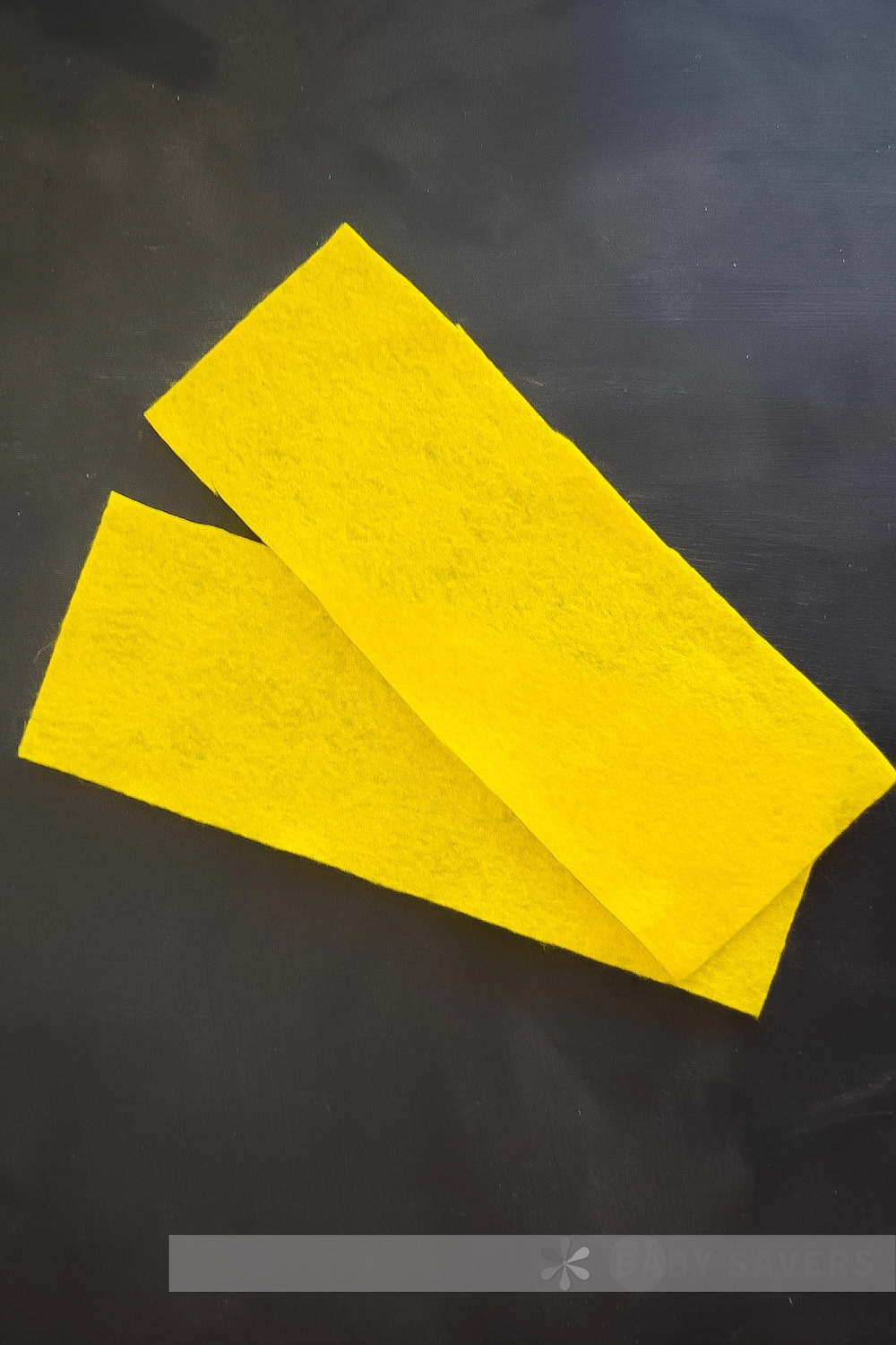 yellow felt for diy dog construction costume. 