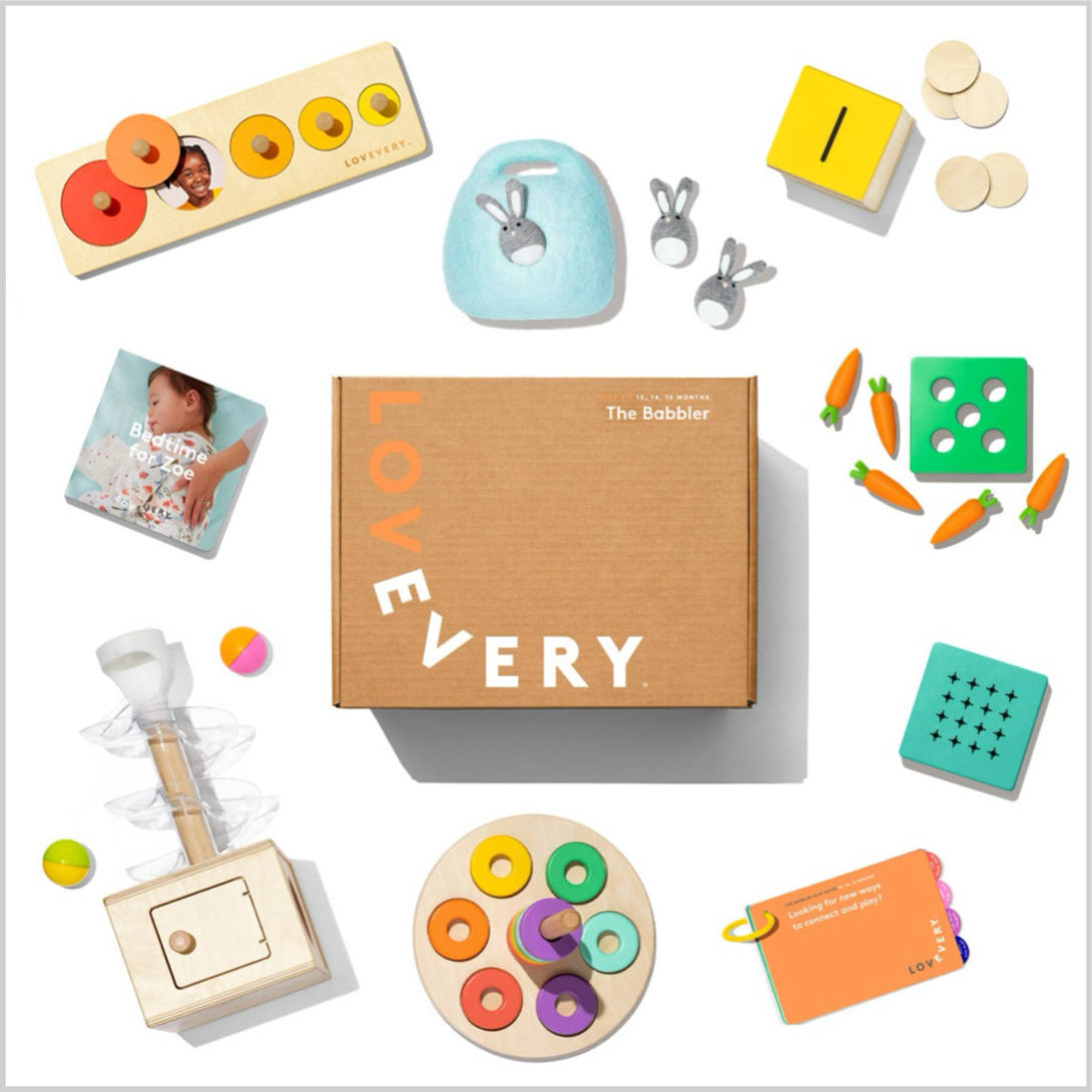gifts for 1 year olds Lovevery play kit with montessori inspired toys