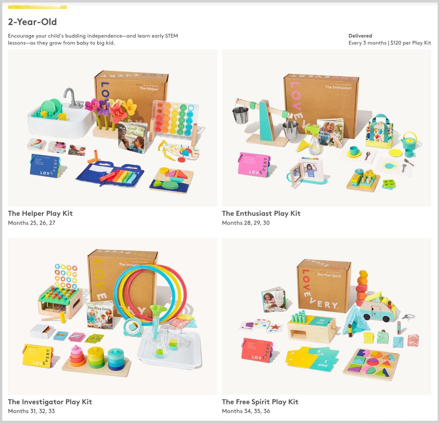 lovevery play kits reviews for 2 year olds