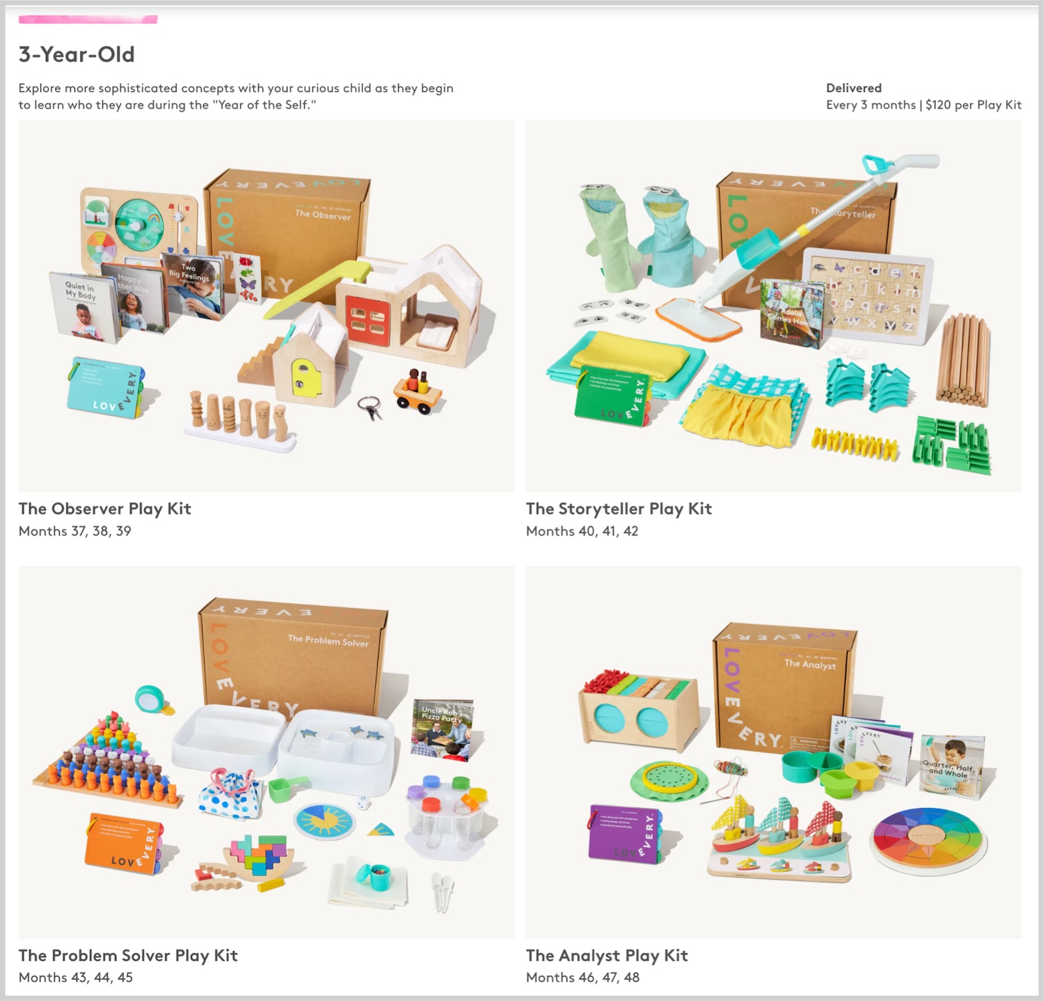 lovevery reviews play kits for 3 year olds