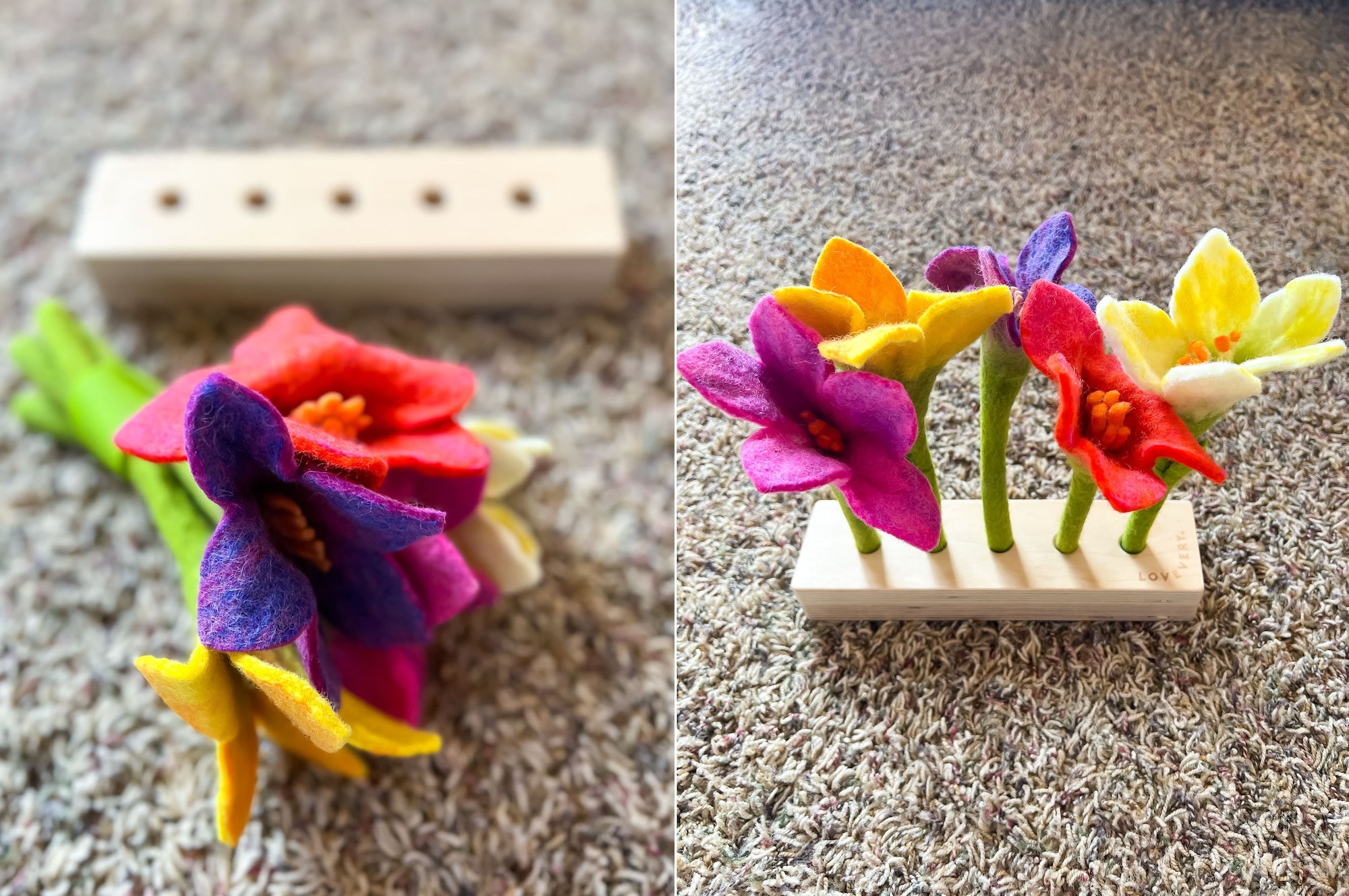 lovevery reviews wooden and felt flowers