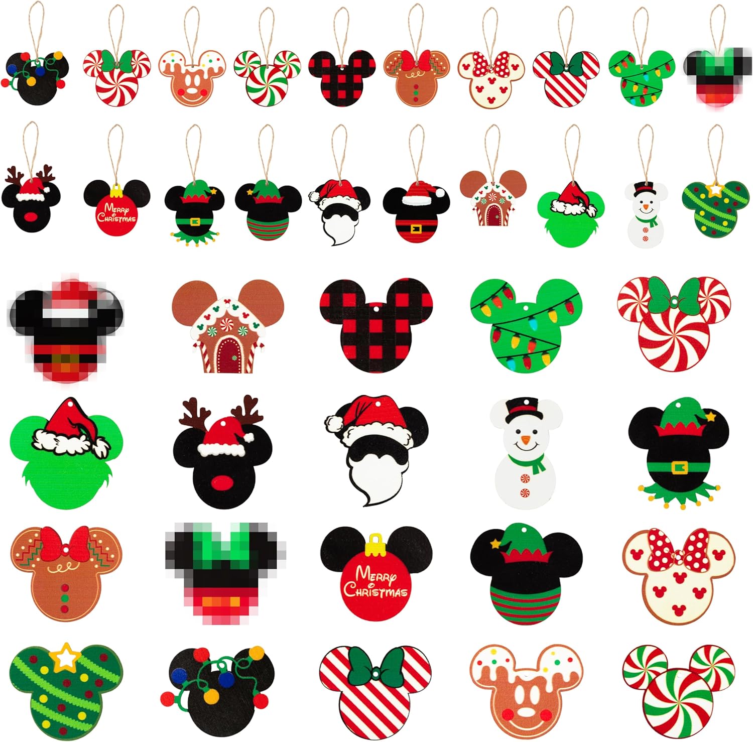 Mickey Mouse 41 Piece Holiday Ornament Set