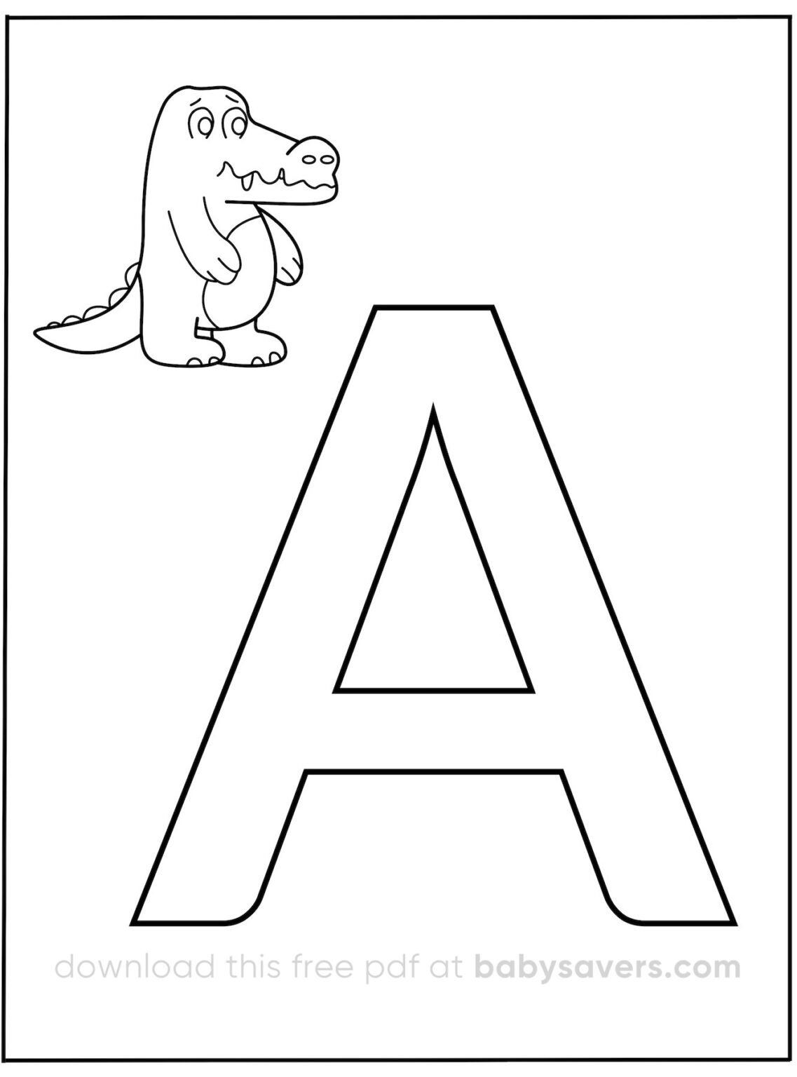 Alphabet Coloring Pages 26 Free Printables For Learning Letters All 