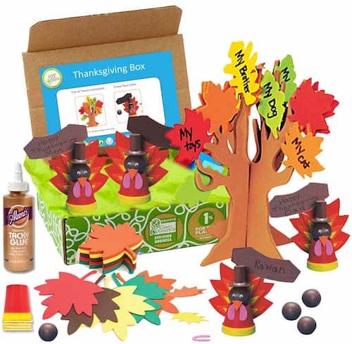 Greenkidcrafts.com review what's in the thanksgiving box