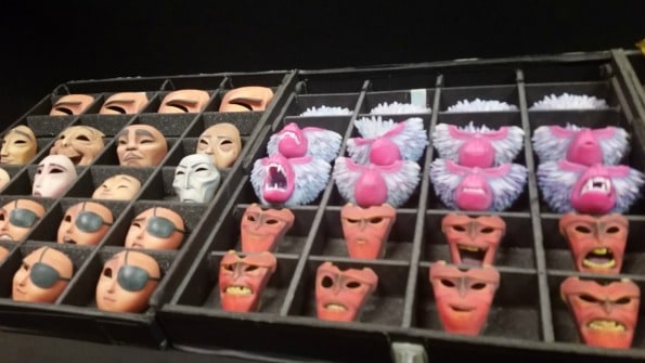 3D printing was used to create the different facial expressions for the puppets. They are cataloged and the animators will request certain pieces per scene and then physically change the out.