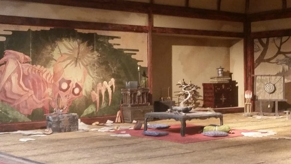 Although this looks like a real room, it is actually a miniature version of one. It is one of the sets of the movie!