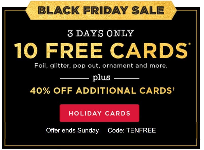 Shutterfly Black Friday Sale 10 FREE Cards, Free Addresss Labels, Plus