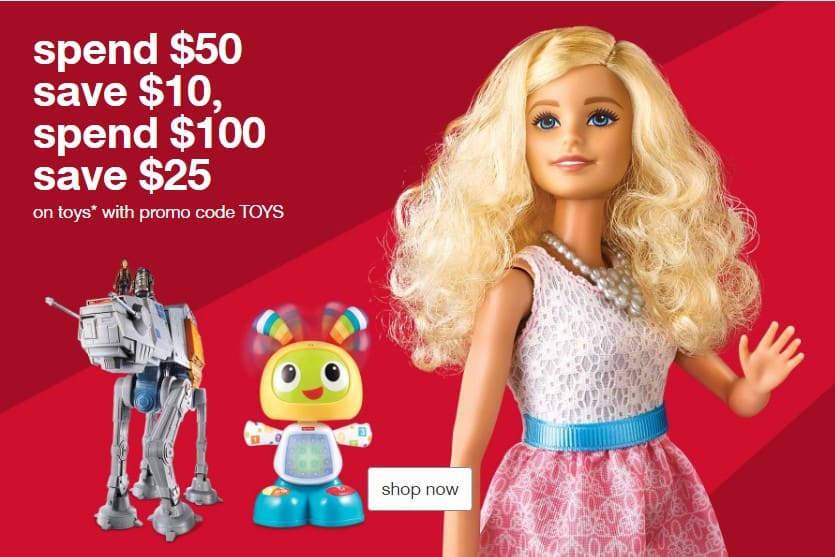 Target Online Deal Save Up to 25 off Your Toy Purchase! PLUS 5 off